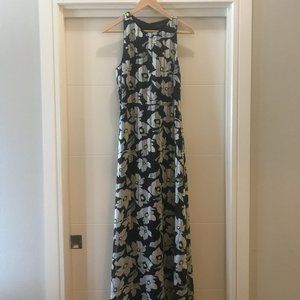 Banana Republic Floral Silk Maxi Dress